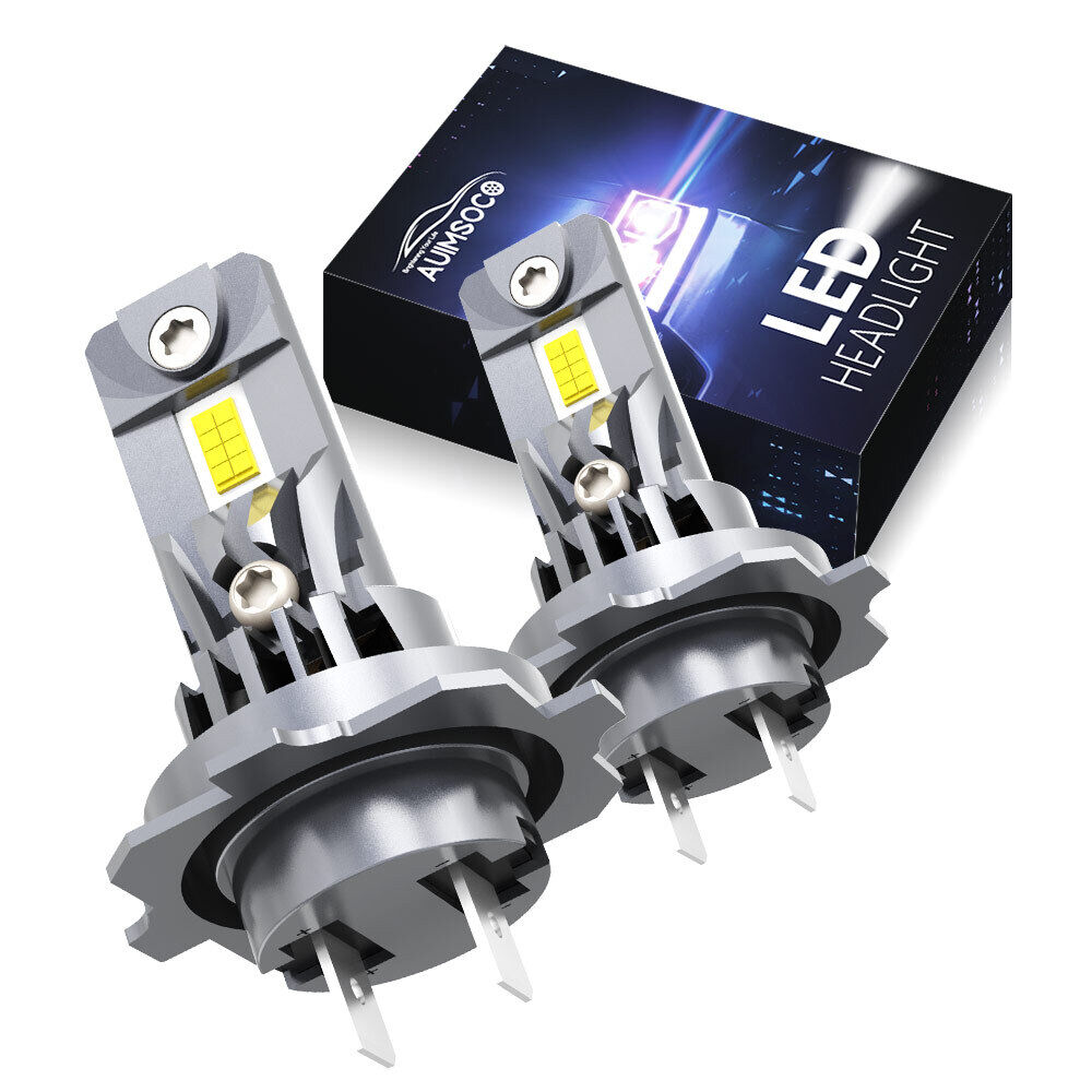 H7 LED Headlight Bulb Kit High or Low Beam 6500K Super White 360000LM Lights 2x