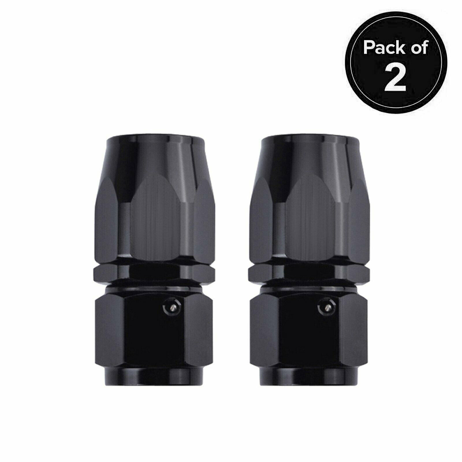 2Pcs Straight 10 AN Swivel Hose Fitting Connector Adapter For Oil/Fuel Hose Line