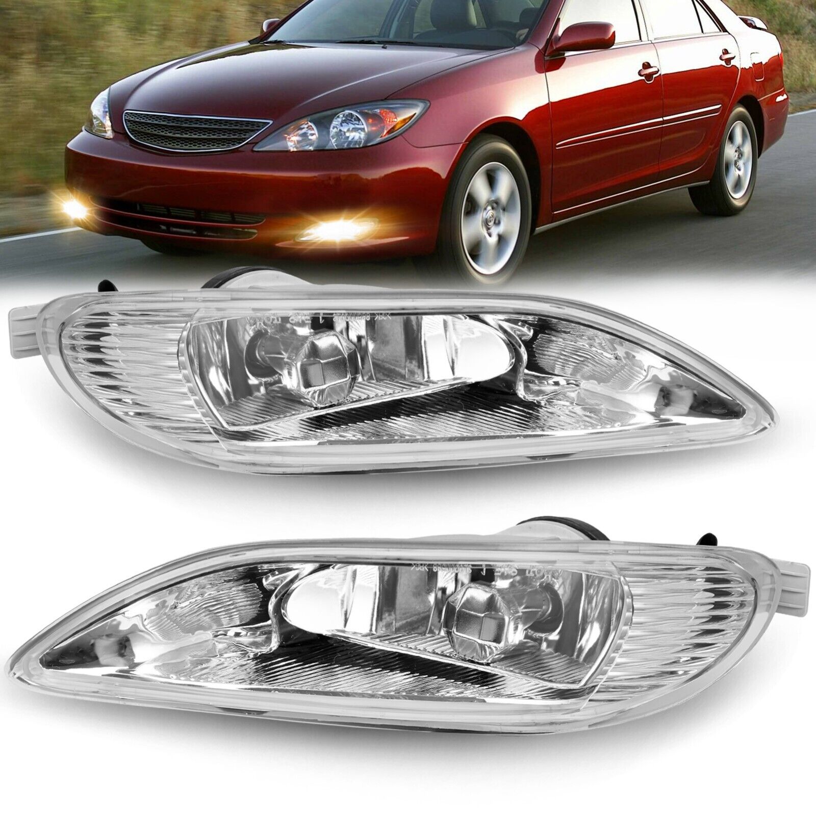 For 02-04 Toyota Camry/ 05-08 Corolla/ 02-03 Solara Fog Lights-Left and Right