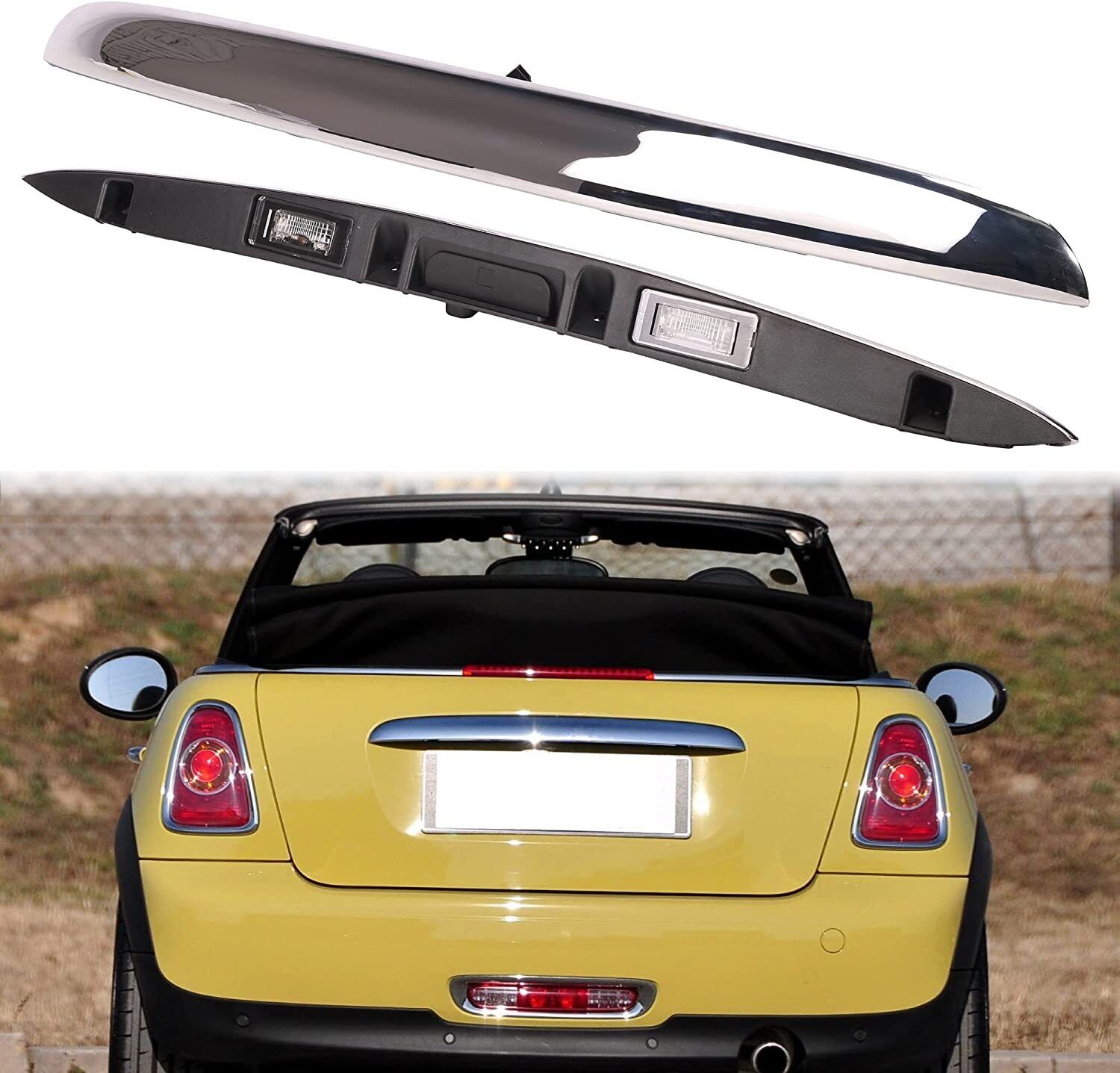 For Mini Cooper 2007-2015 Chrome Rear Trunk Boot Handle Grip Lid 51132753603