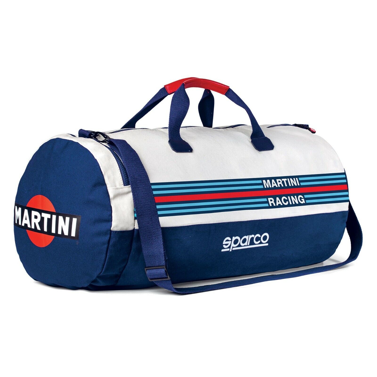 Sparco Martini Racing Sport Bag Blue/White Detachable Shoulder Strap Waterproof 