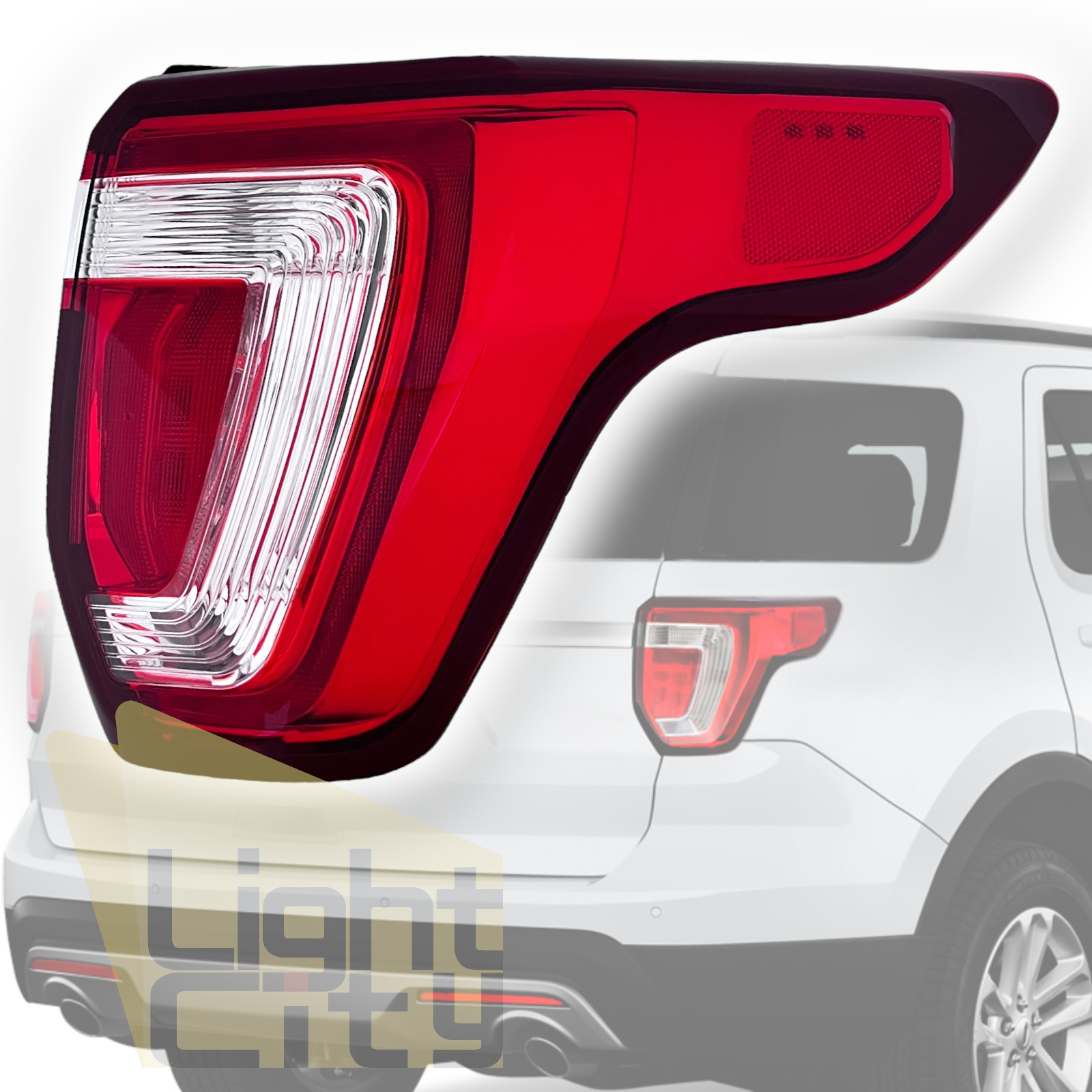 For 2016-2019 Ford Explorer Base|XLT|Limited|Platinum Passenger LED Taillight RH