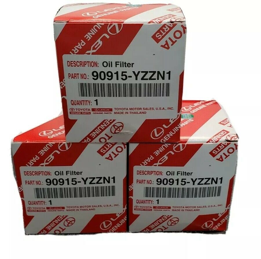 90915-YZZN1, Qty 3, Toyota Oil Filters 