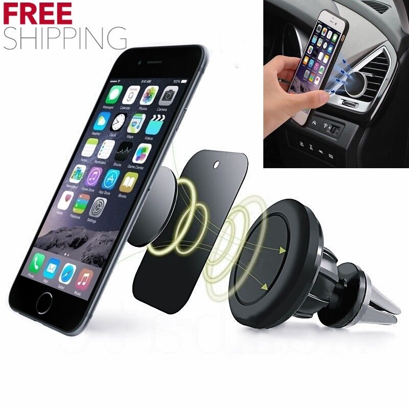 Magnetic Phone Mount Holder Universal Car Air Vent for GPS iPhone 6s 7 Plus