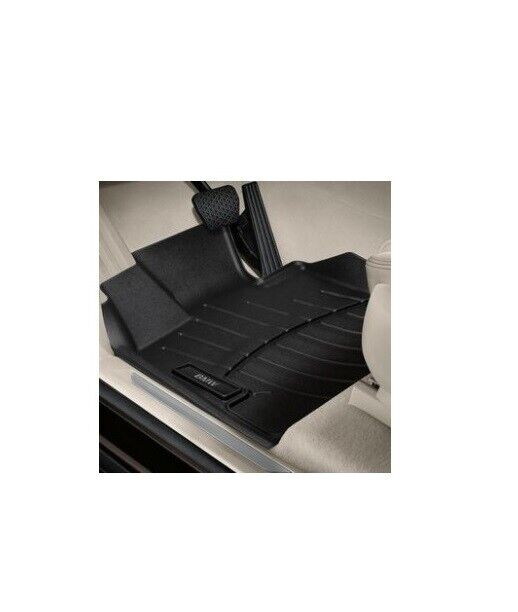 Genuine OEM Front Black All Weather Rubber Floor Mat Set For BMW F15 X5 14-18