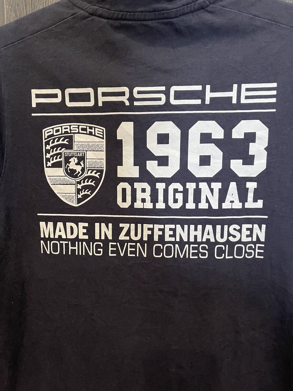 Genuine Porsche Men\'s T-Shirt Black Small 1963 Original