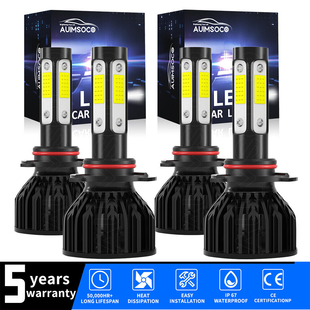For 2004-2012 Chevy Colorado GMC Canyon 4X LED Headlight High Low Beam Bulbs Kit