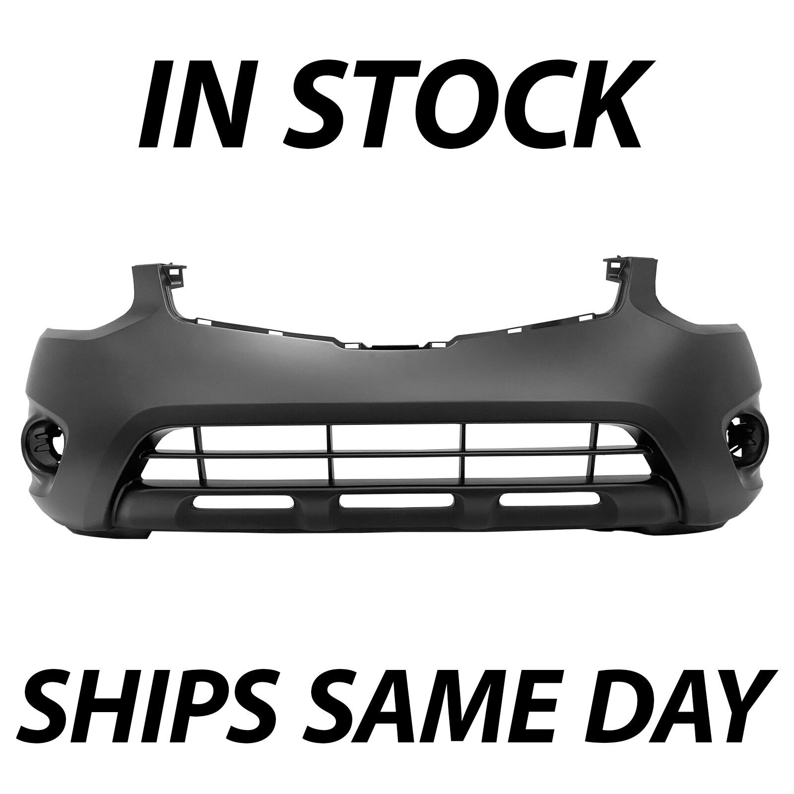 NEW Primered - Front Bumper Cover Replacement for 2011 2013 Nissan Rogue S SL SV