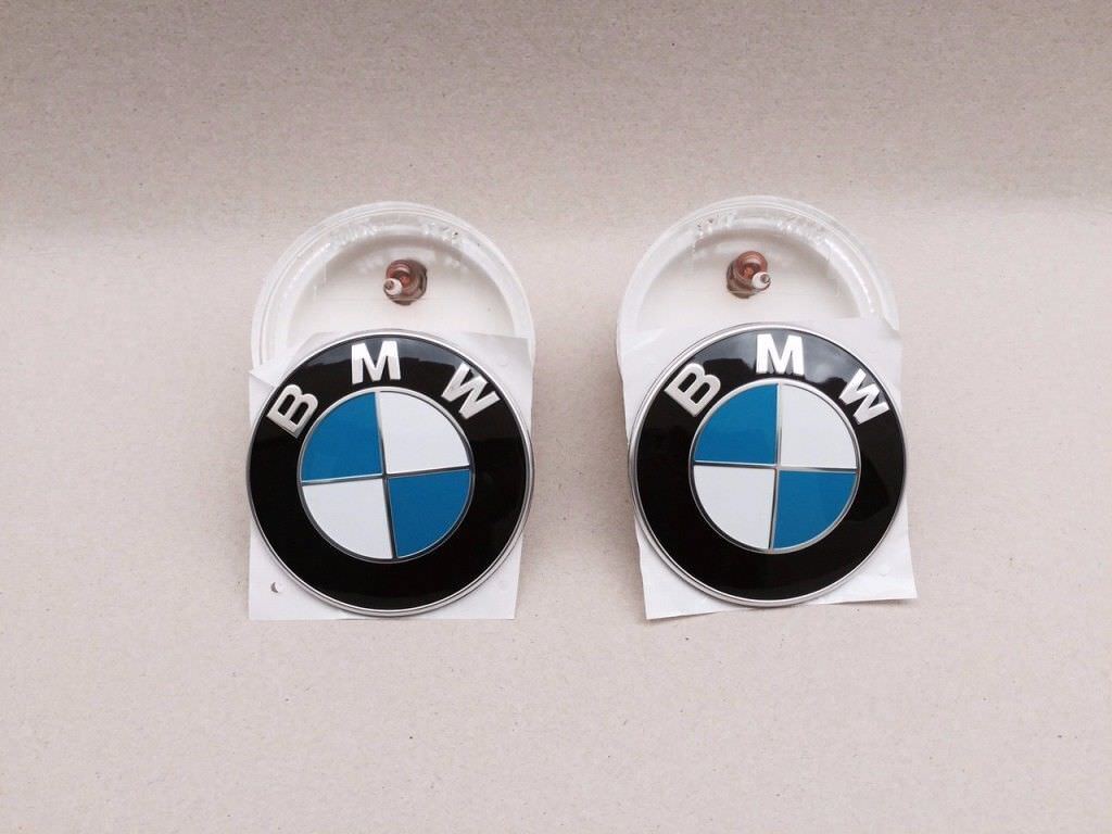 2003-2008 BMW Z4 E85 E86 CLEAR SIDE MARKER & EMBLEM SET OEM BMW ONLY 3.0-2.5 NEW
