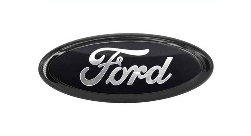 FORD FULL BLACK EMBLEM 7 INCH OVAL LOGO Front Grille/Tailgate Badge 1999-16 New