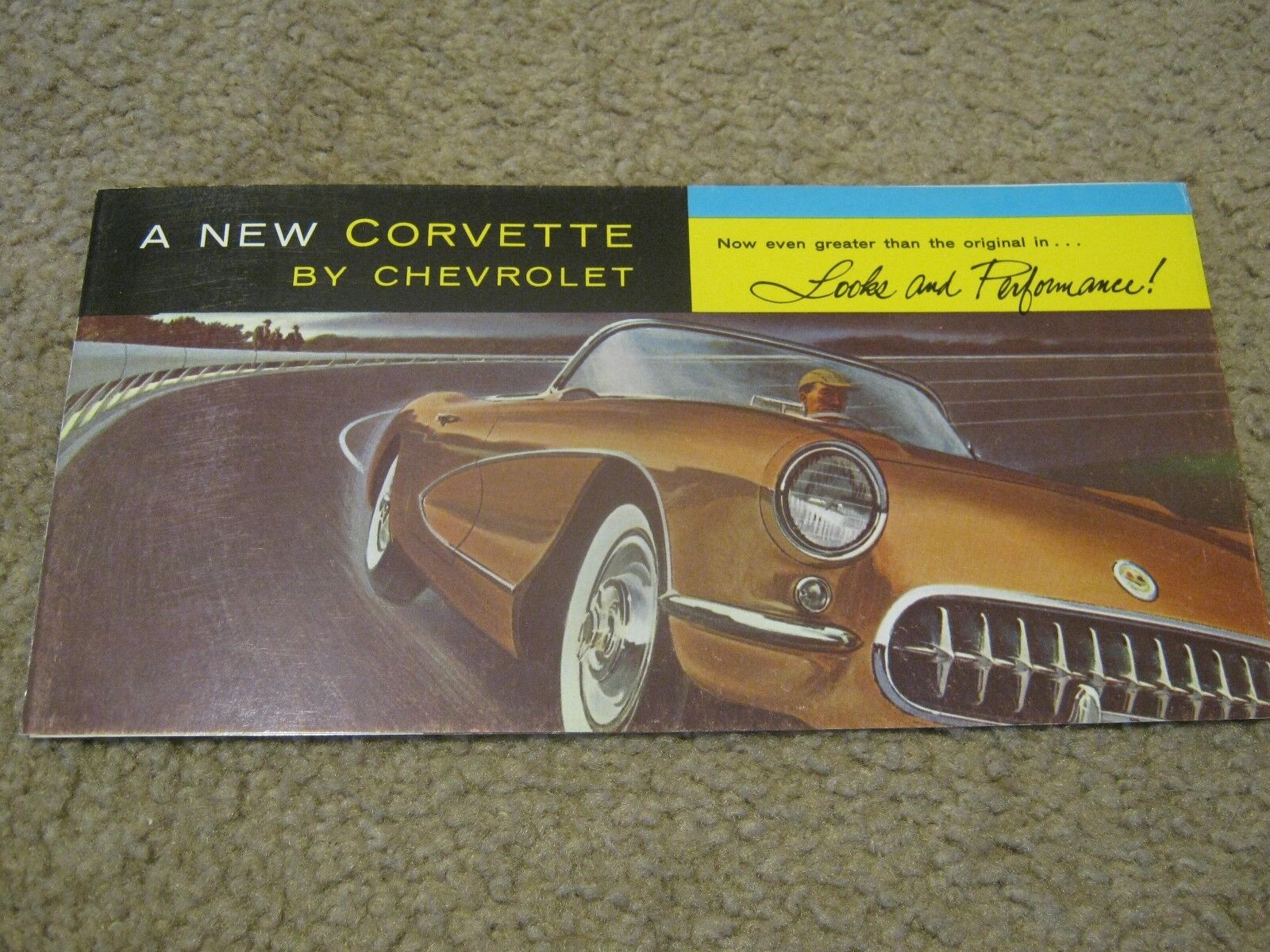 1956 Chevy Corvette C1 Dealer Sales-Showroom Brochure, Roadster