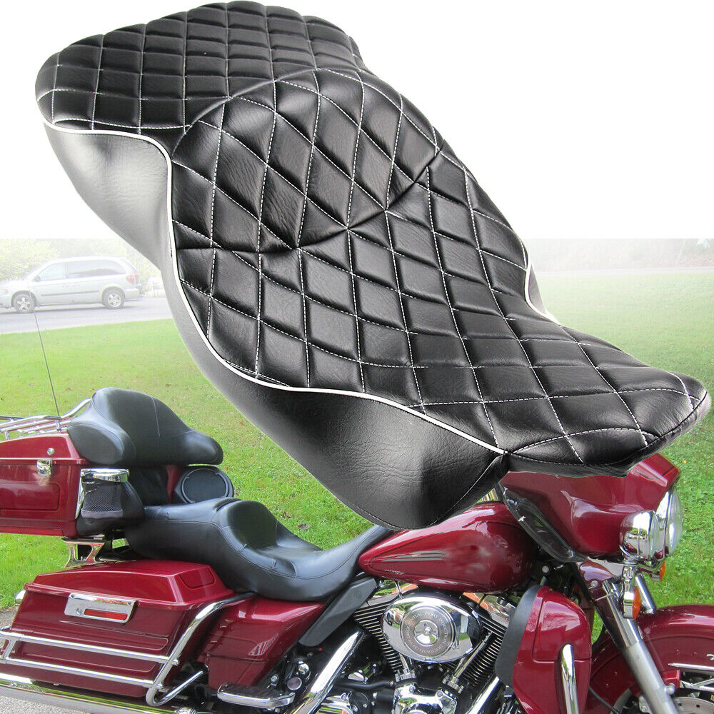 For 97-07 Harley Electra Glide Standard Classic Rider Driver Passenger 2 Up Seat