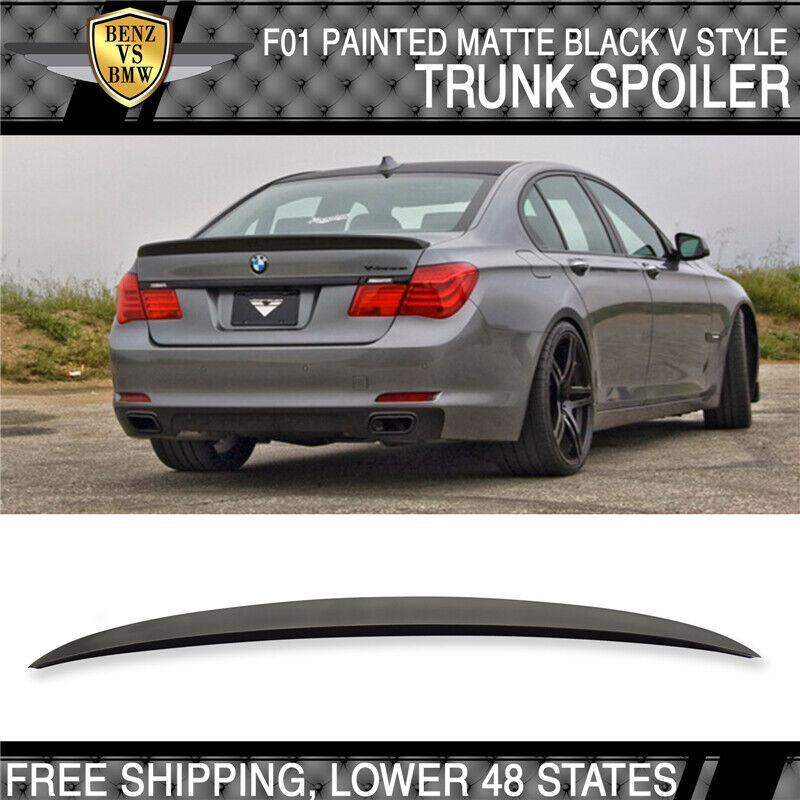 BMW F01 7 Series AC-S Style ABS Matte Black Rear Trunk Lid Spoiler Wing 09-15