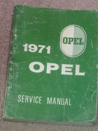 1971 OPEL GT & KADETT Service Shop Repair Workshop Manual BOOK Factory OEM 71