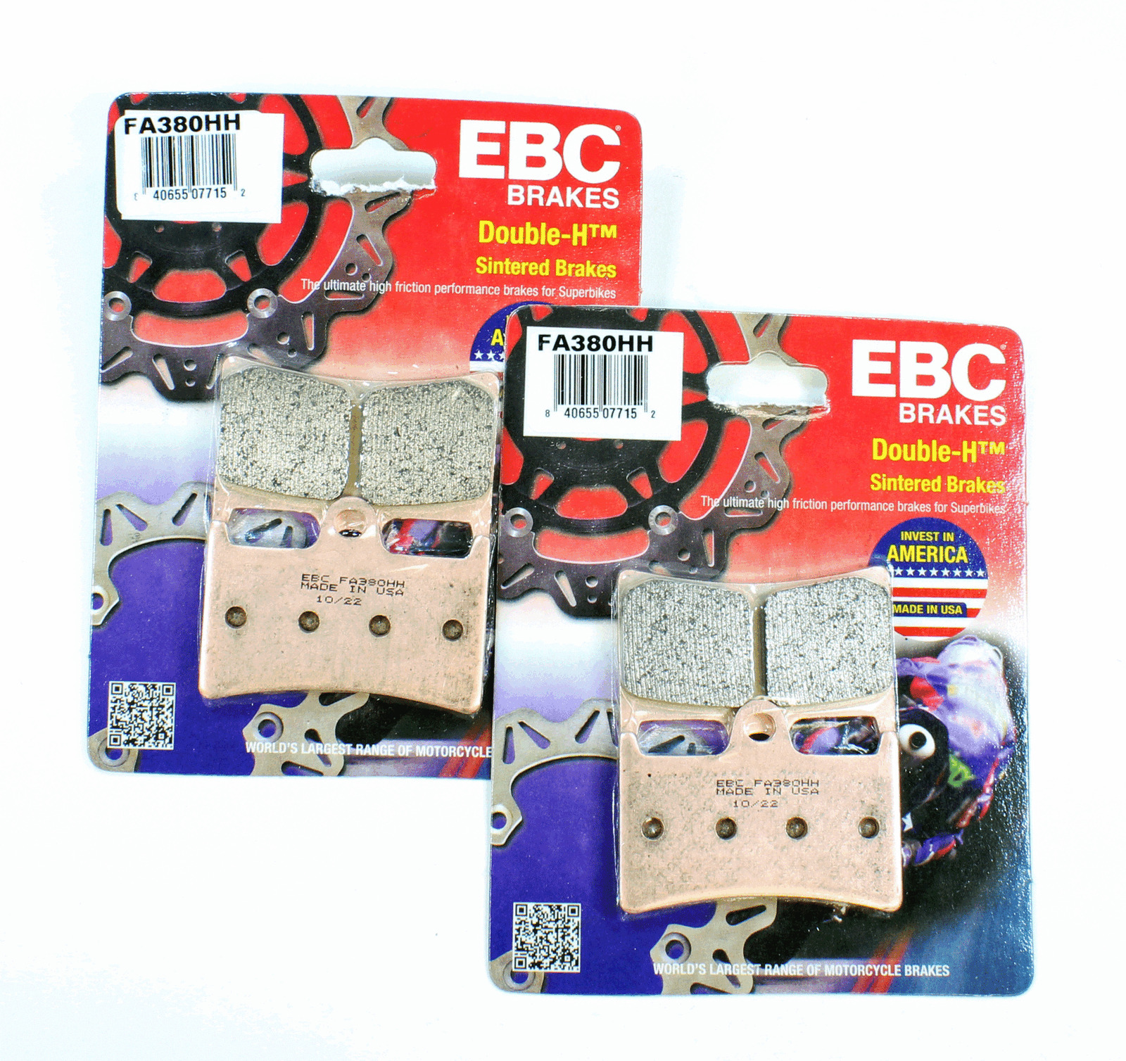 EBC Brake Pads HH Sintered Pads for 2005-2016 Yamaha YZF R6 YZFR6 600 Front