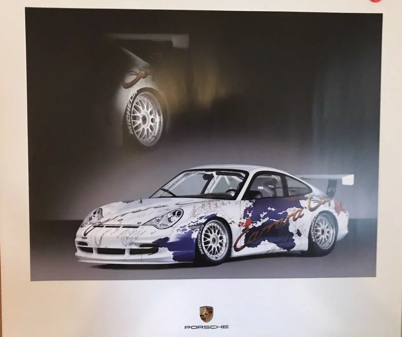 Porsche 911GT3 Carrera Cup Porsche Original RARE Car Poster