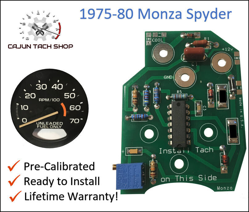 1976-80 Chevy Monza Spyder Tachometer Circuit Board V8 - New