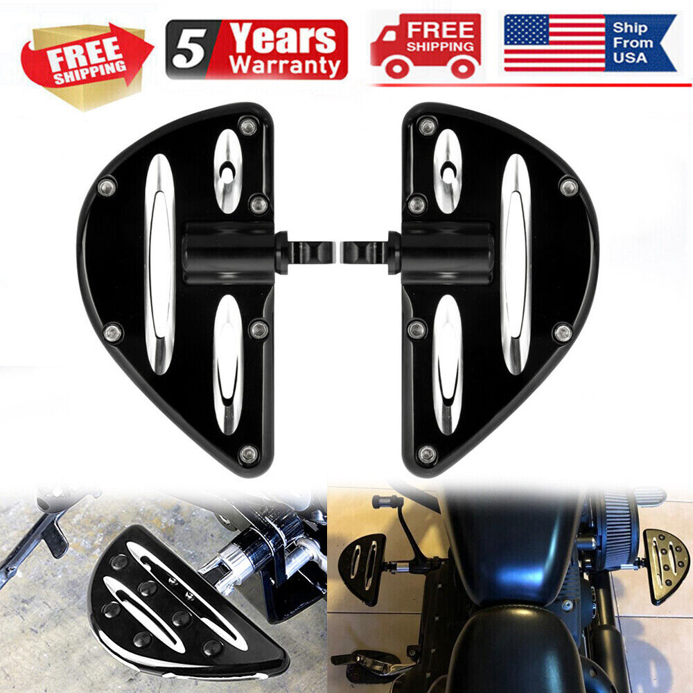 CNC Rear Passenger Floorboards Footrest Foot Pegs Pedal For Harley Touring Dyna