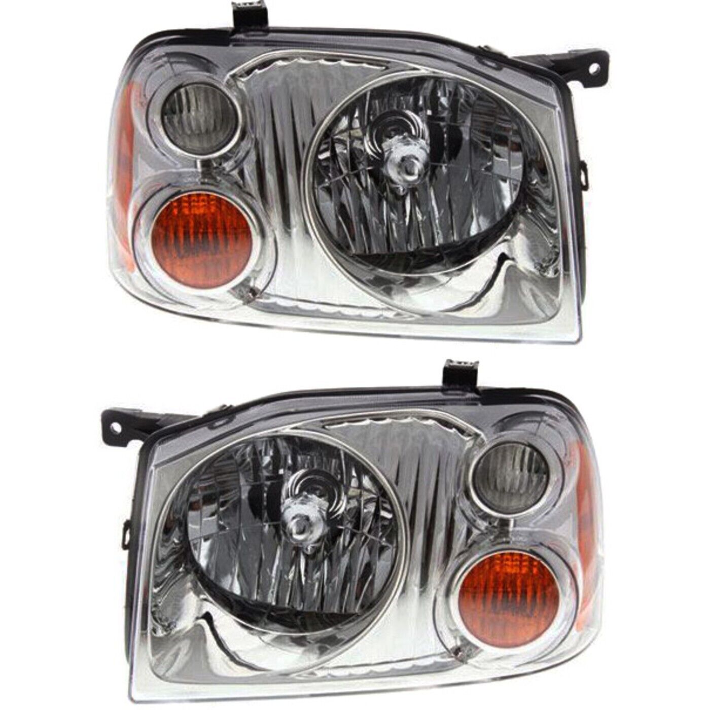 Headlight Set For 2001-2004 Nissan Frontier Base XE Left & Right 2Pc