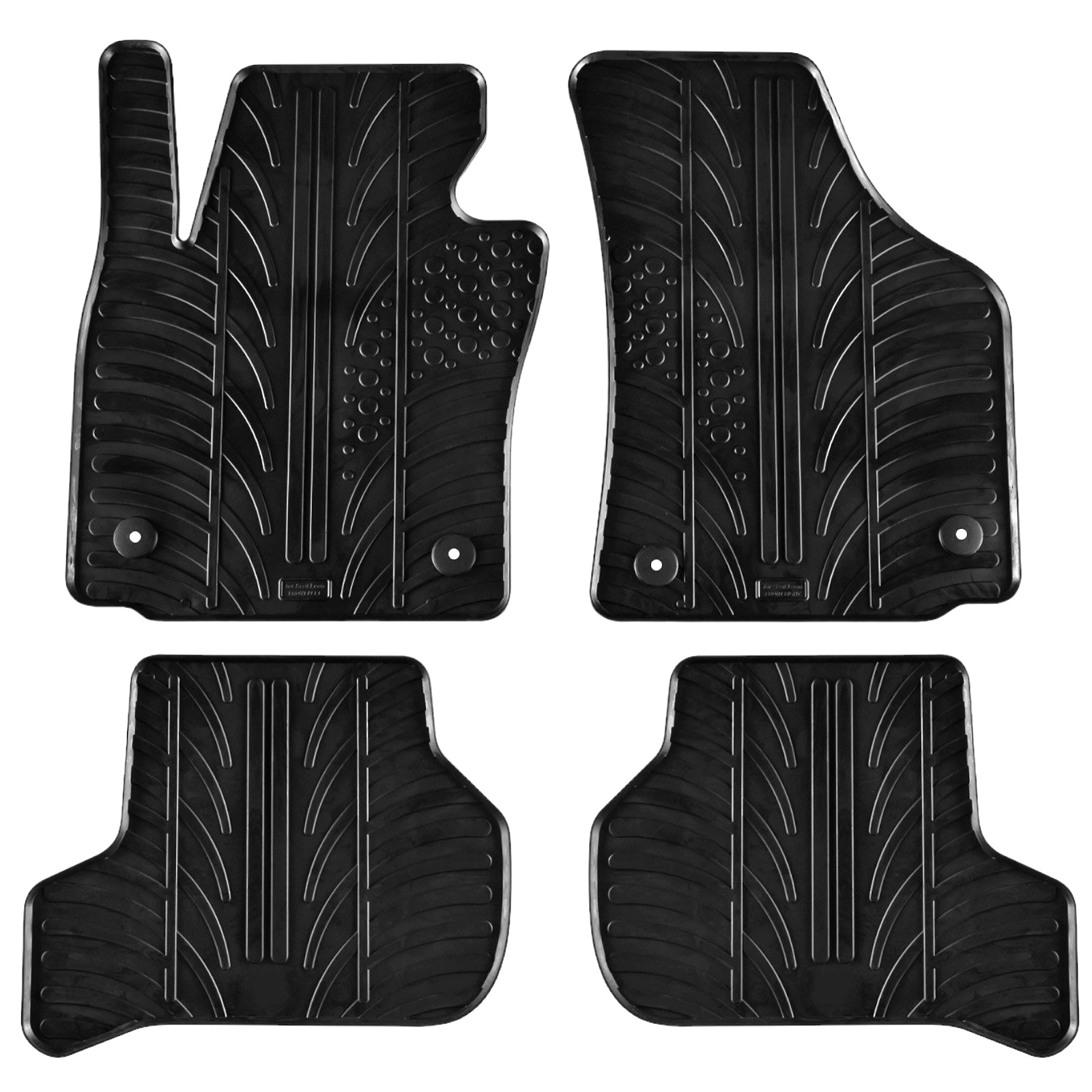 For Seat Leon 2005-2012 Car Floor Mats Rubber All Weather Heavy Duty Liners New