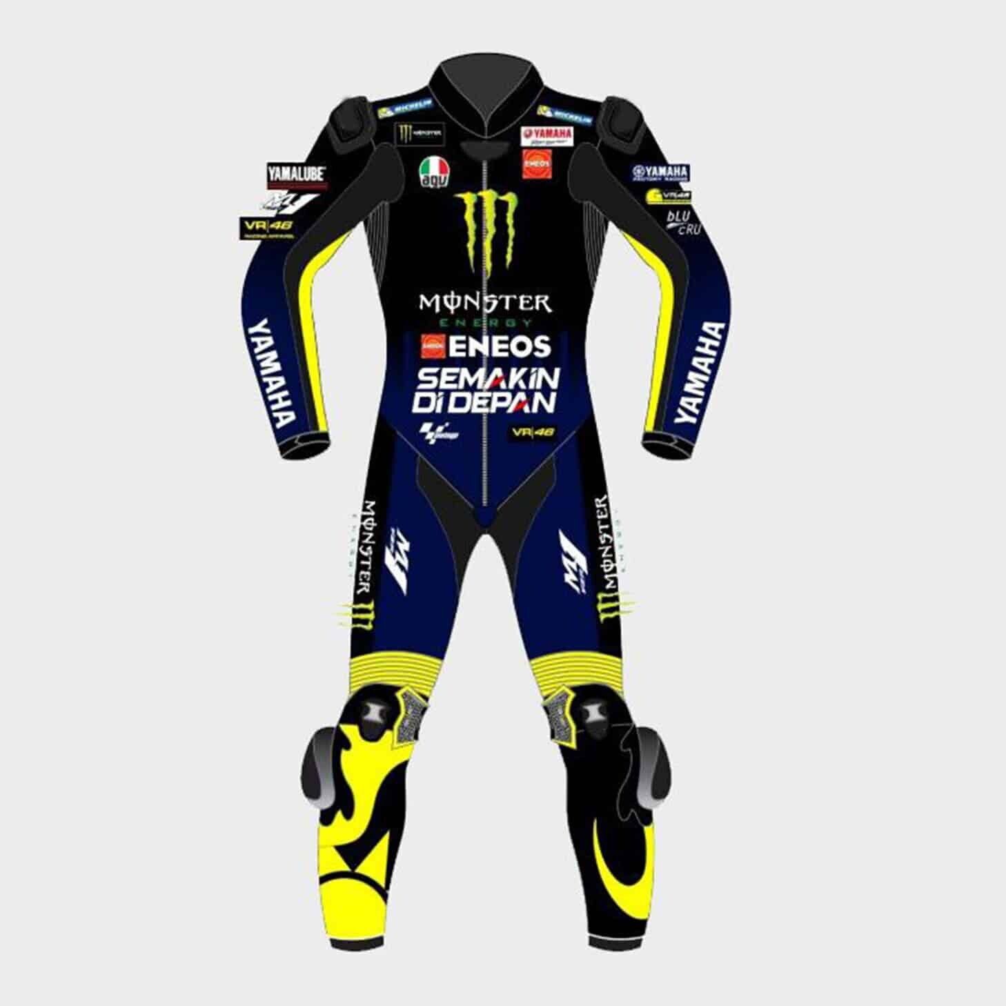 Yamaha Valentino Rossi Monster Energy 2019 Motorcycle Leather Race Suit