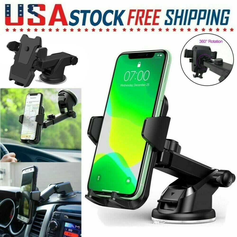 Universal Car Windshield Suction Cup Holder Dash Mount Stand for Cell Phone GPS