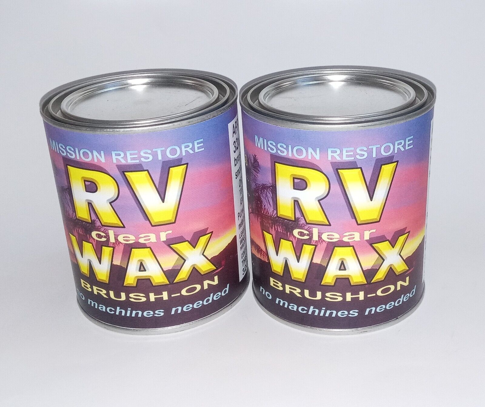 RV  WAX - for 45ft, EZ brush on  2 cans needed ,  no machines used 