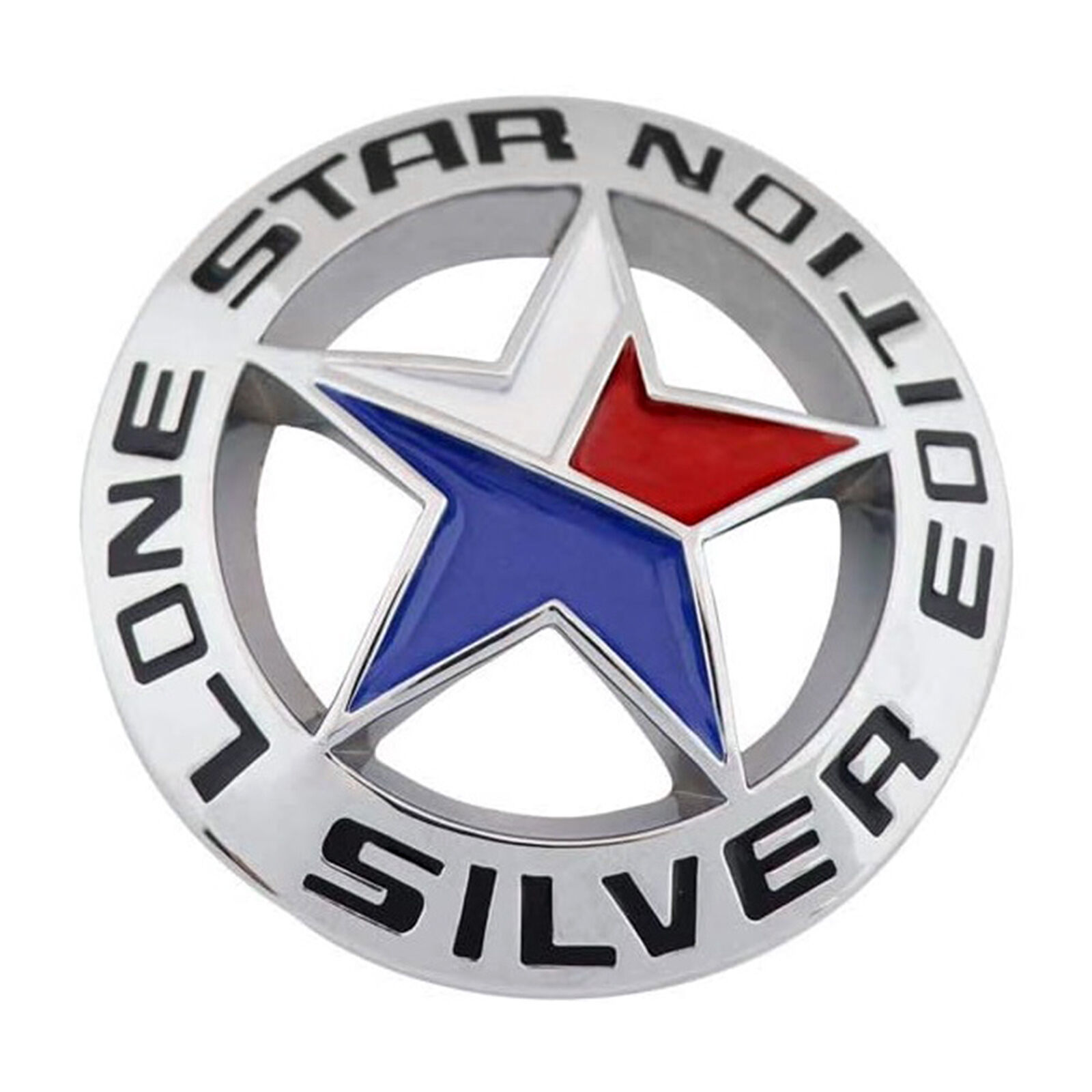Metal Chrome Lone Star Texas Edition Car Trunk Rear Emblem Badge Decal Sticker