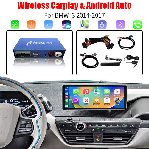 Wireless Apple CarPlay Retrofit Android auto interface for BMW i3 NBT 2014-2017