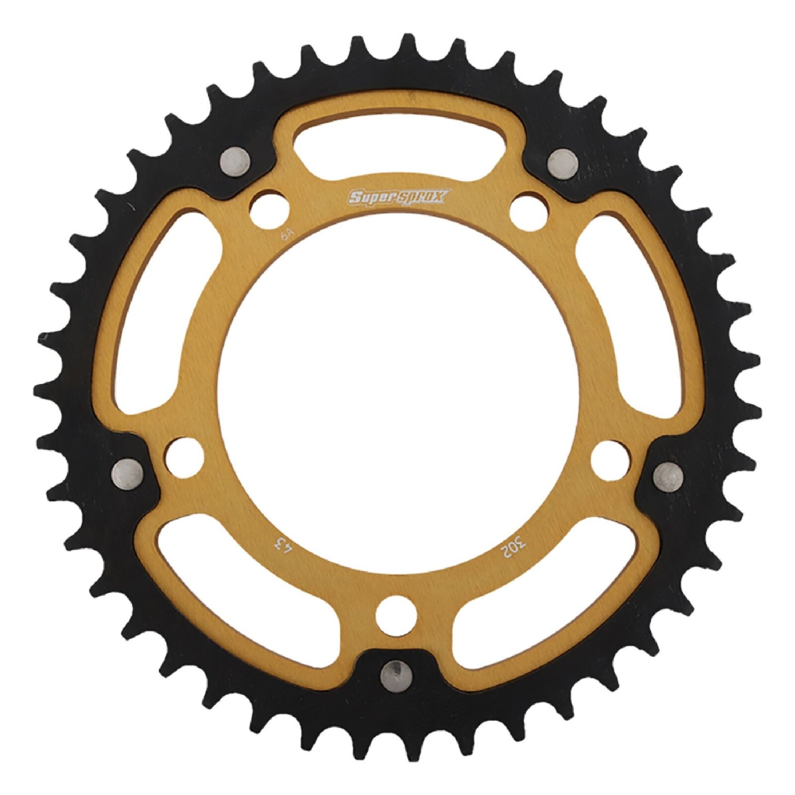 Supersprox Stealth sprocket Gold For 43T Chain Size 530; RST-302-43-GLD