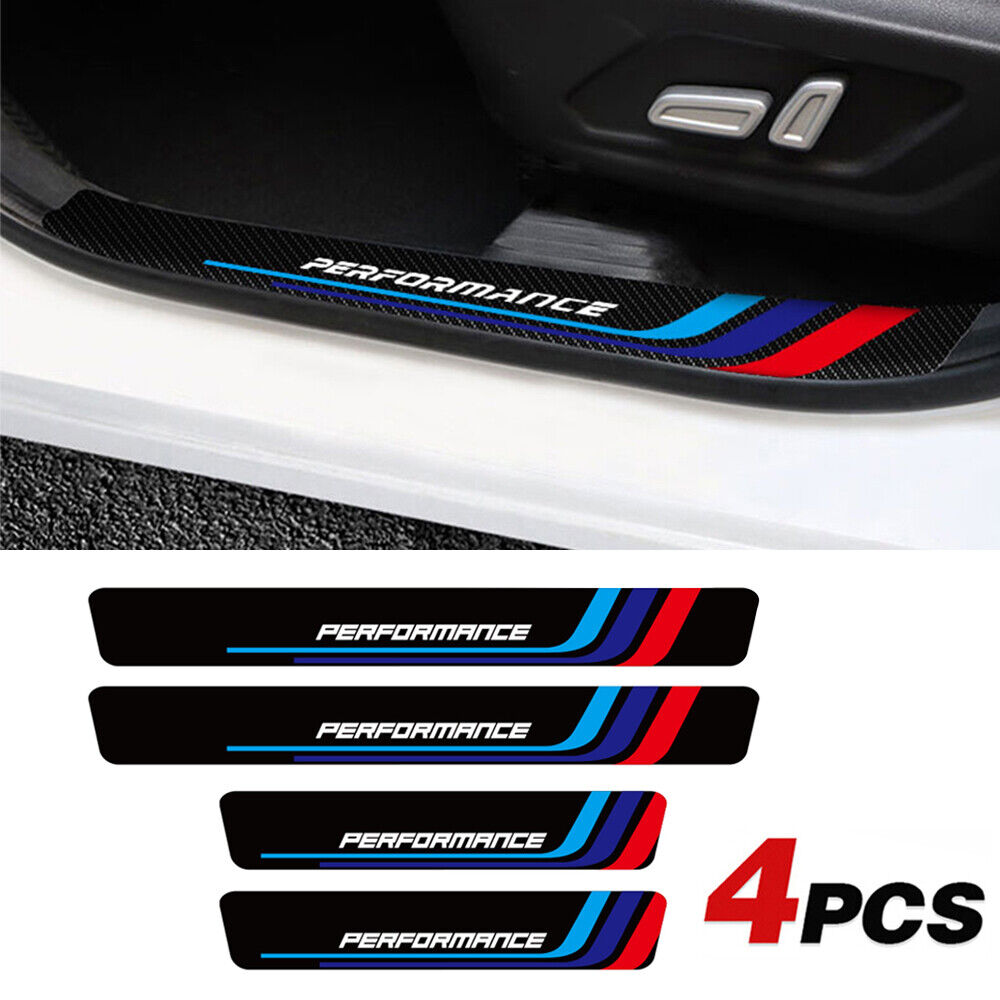 4x Car Door Sill Plate Protector M Color for BMW X1/X3/X5 3/4/5 Series Accessory