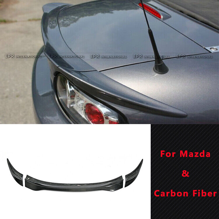 Carbon Rear Boot Spoiler Trunk For Mazda MX5 NCEC Roster Miata (Soft Top Only)