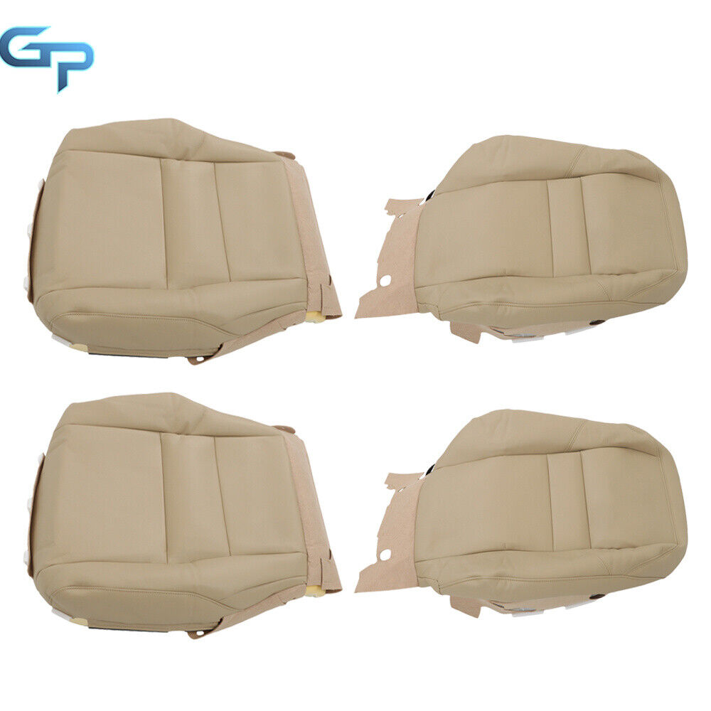 For 2007-11 Honda CRV CR-V Driver Passenger Bottom Top Leather Seat Cover Tan