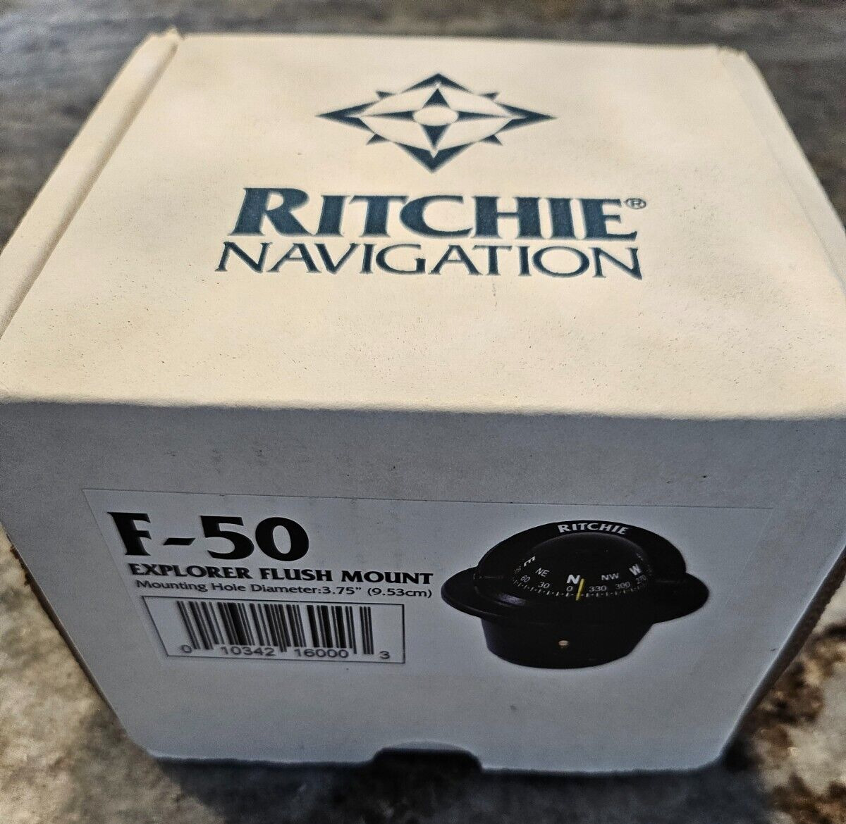 Ritchie Explorer Flush Mount Compass, Black F-50, 2.75\