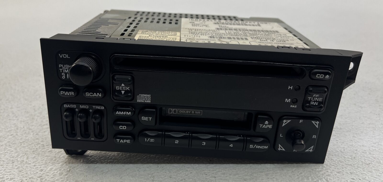 97-01 Jeep Cherokee Sport Classic XJ OEM Radio W/ Cassette & CD Player 100% Good