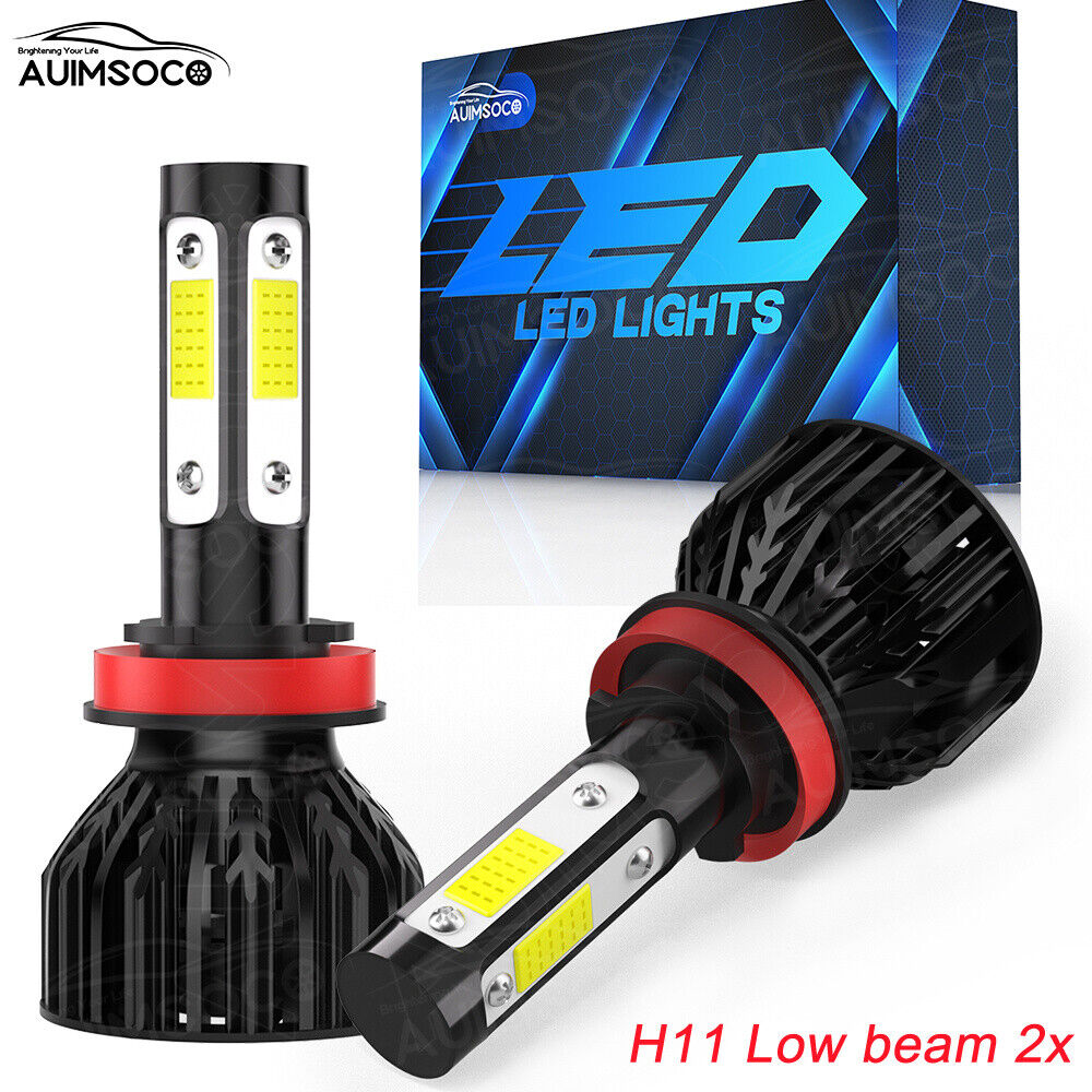 2pcs H11 LED faros blanco luz de cruce lámFor For Ford Expedition 2015-2020