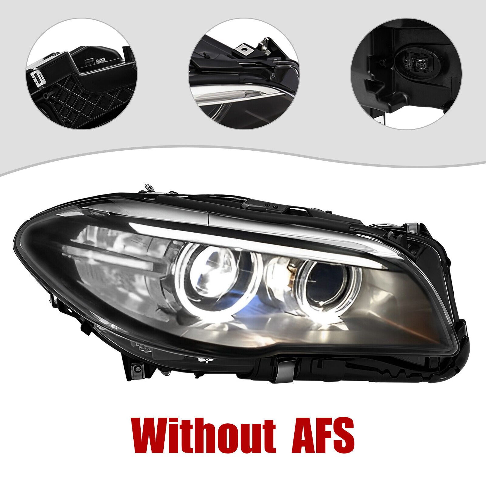 Xenon Headlight For 2014-2017 BMW 5 Series F10 HID Headlamp Right Side W/o AFS