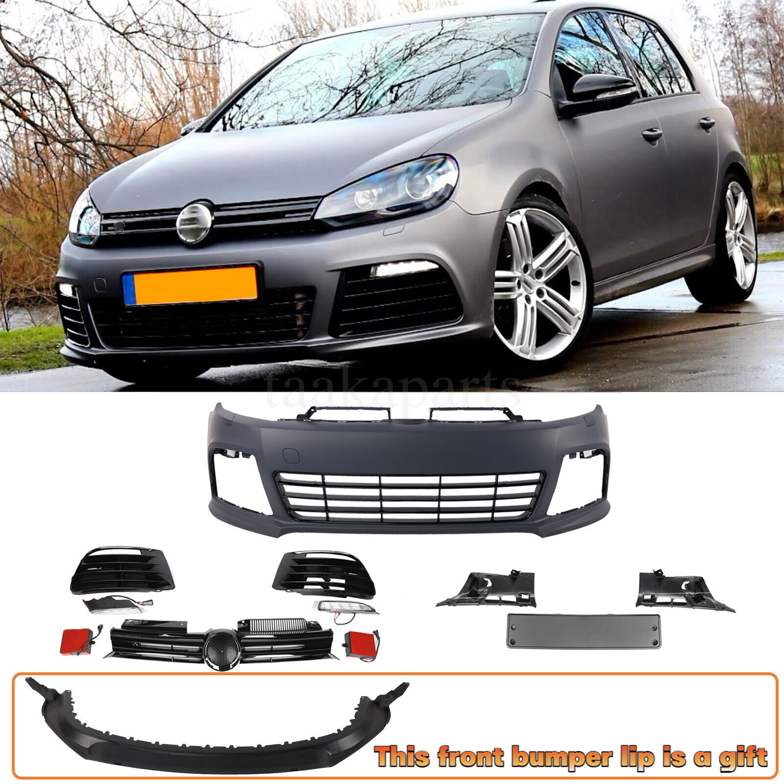 R20 Style Front Bumper Kit for Volkswagen Golf 6 2012 2013