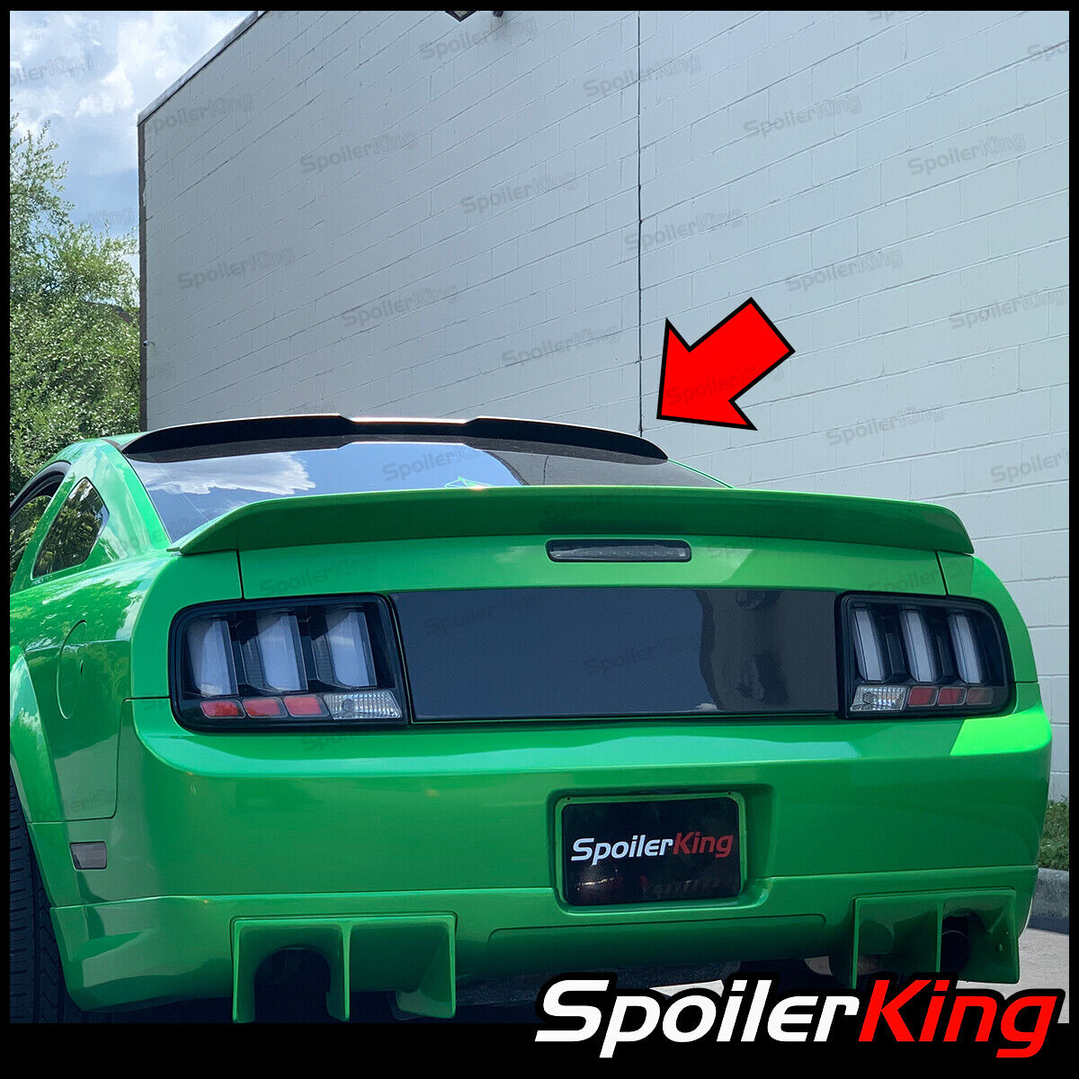 SpoilerKing #380RC rear window spoiler w/center cut (Fits: Ford Mustang 2005-14)