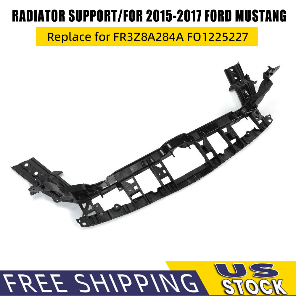 Black Upper Tie Bar Radiator Support For 15-2017 Ford Mustang Replace FR3Z8A284A