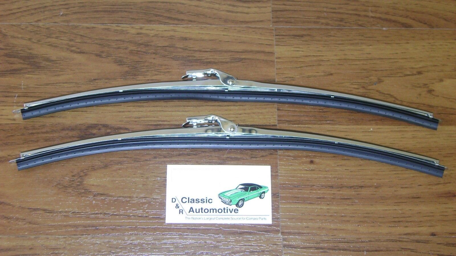 Windshield Wiper Blades w/ Polished Stainless Holder pair *In Stock*