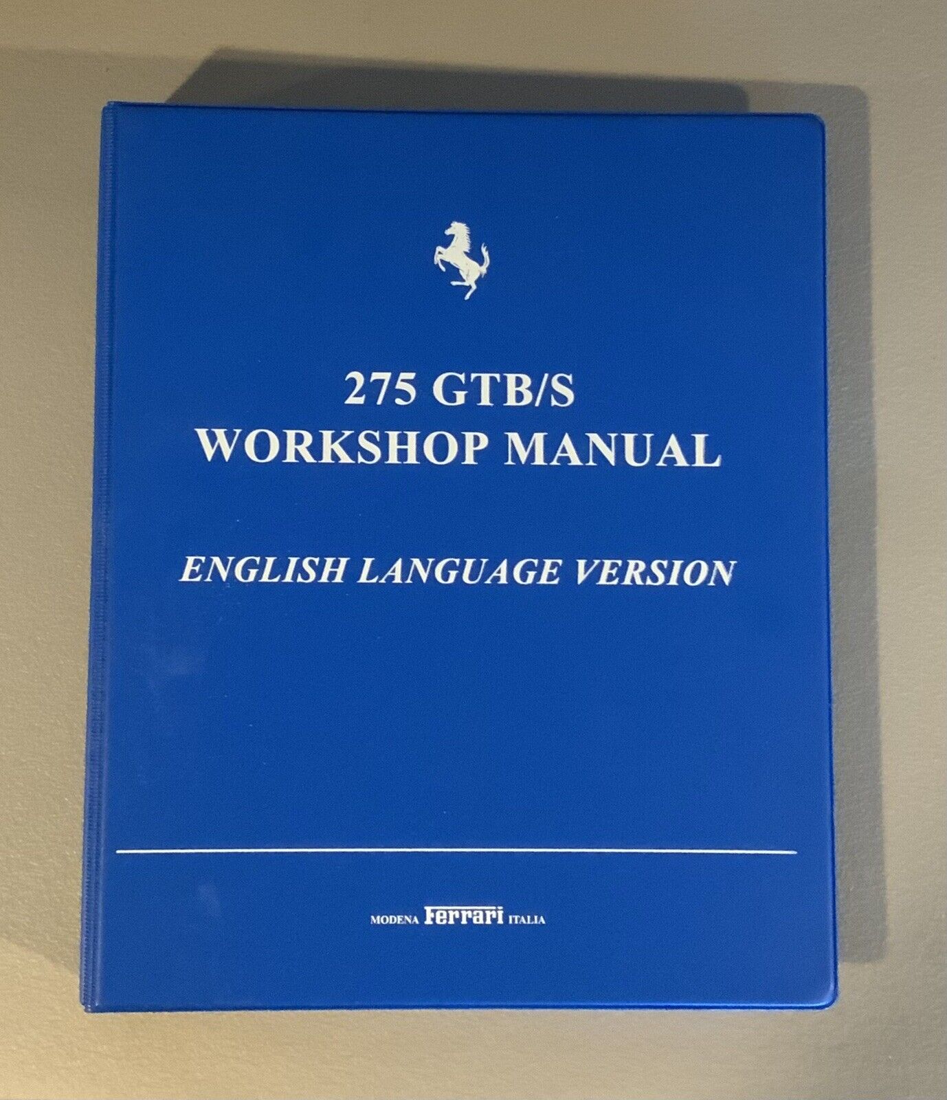 Ferrari 275 GTB/S Workshop Manual | English | MAR Parts Reprint 
