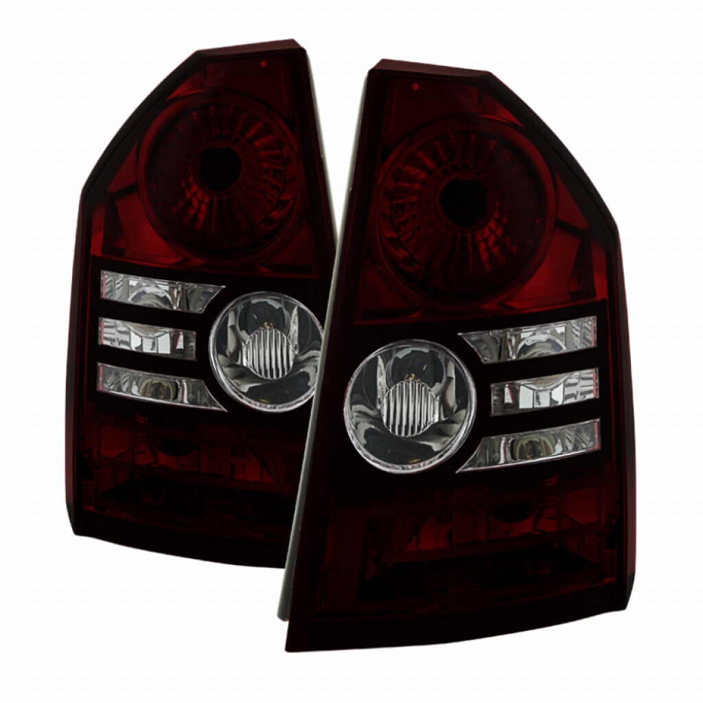 Spyder For Chrysler 300 2008-2010 Xtune Tail Lights Pair Red Smoked