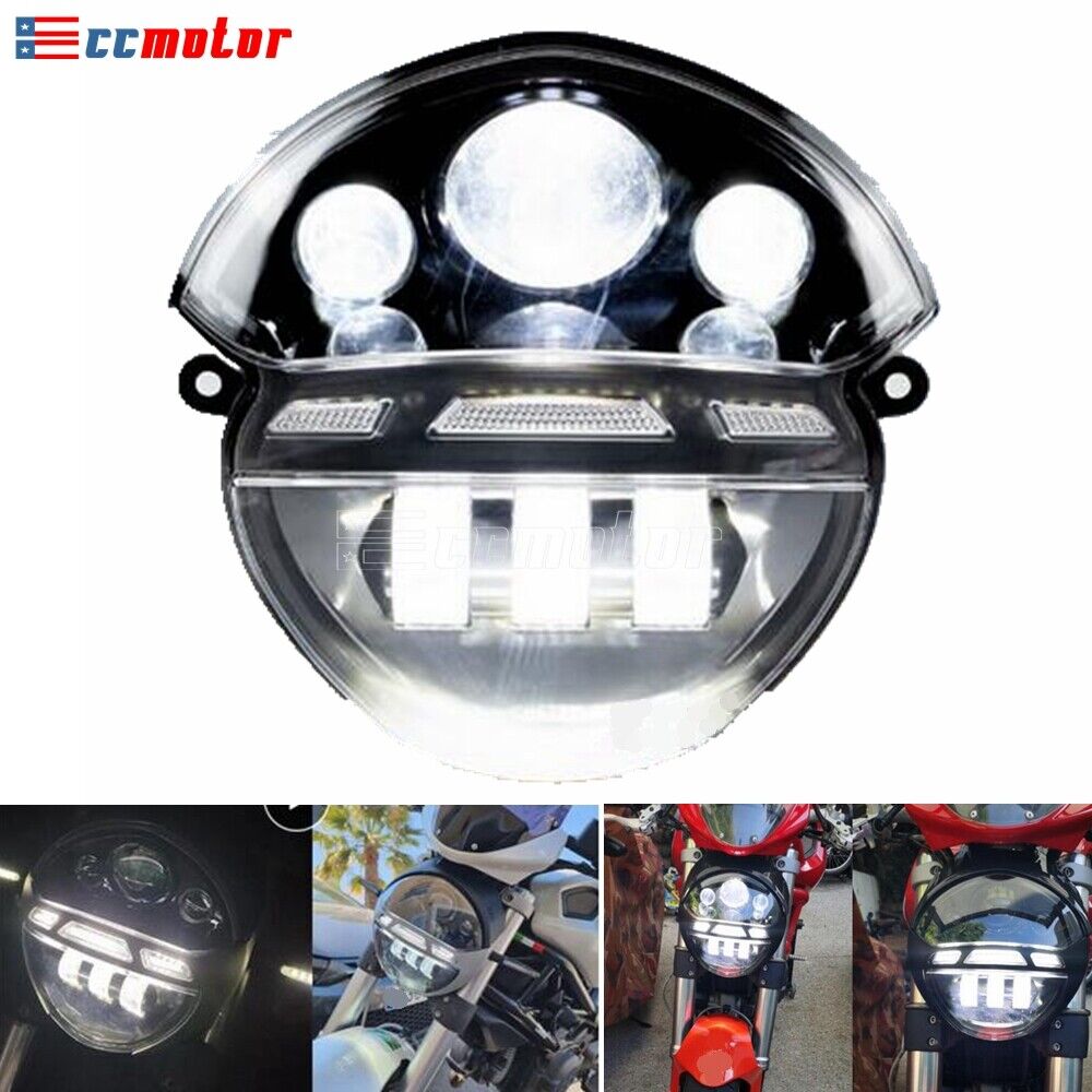 LED Headlight Projection For Ducati Monster 1100 1100S 1100 EVO 796 795 696 695