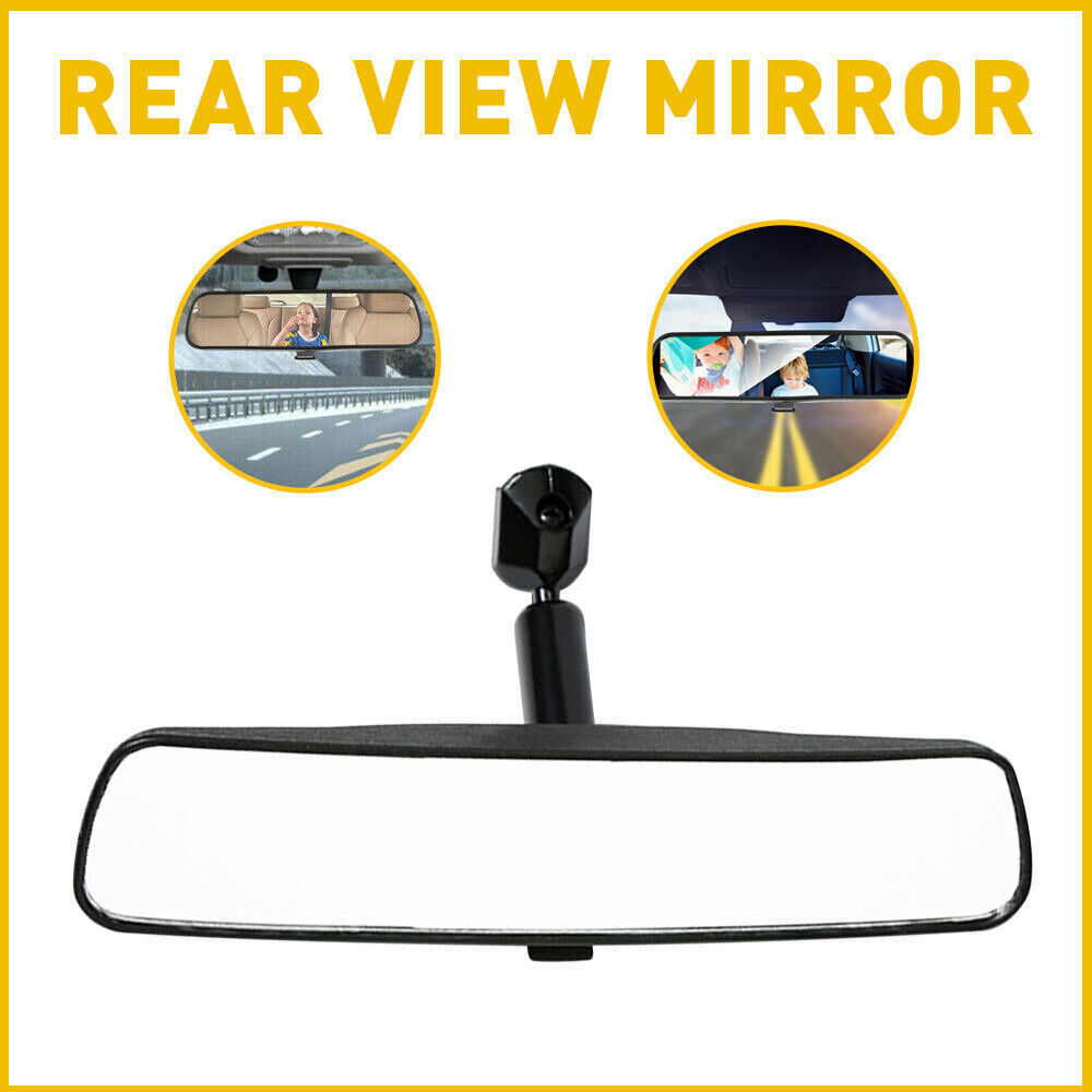 Rear View Mirror Interior Replacement 8\'\' Wide Angle Car Truck SUV Day Night