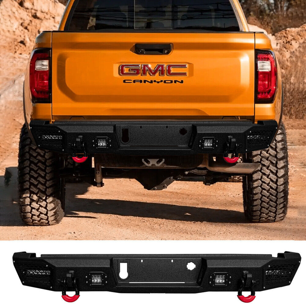 Rear Bumper Fits 15-23 GMC Canyon w/Spotlights and Lights