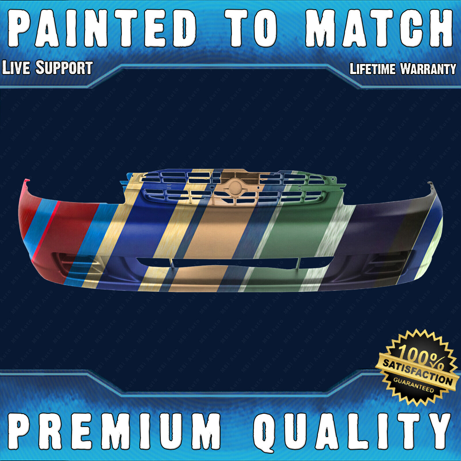 NEW Painted To Match Front Bumper Fascia Direct Fit for 1998 1999 Nissan Altima