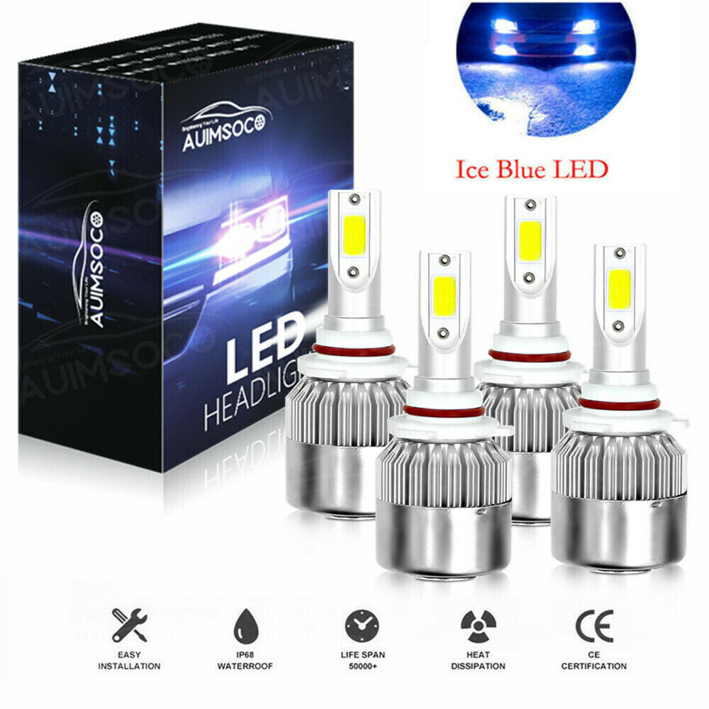 For Honda Accord 2003-2007 LED Headlight Bulbs Blue High/Low Beam 9005 9006 Kit