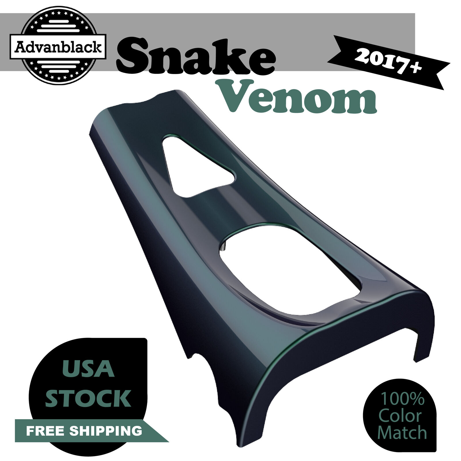 Snake Venom ABS Chin Spoiler Fits 2017+ M8 Harley Street Road King Glide