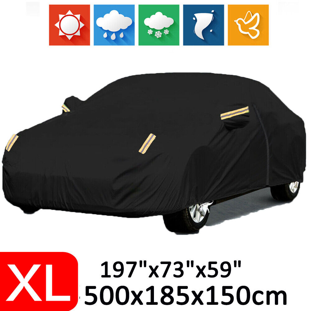 4.7m-5m Waterproof Car Cover Outdoor Dust Snow Outdoor Rain Protection For Sedan